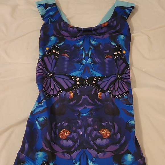Purple Floral Bodysuit - Picture 5 of 6